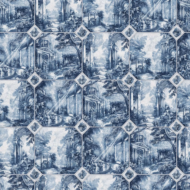 Arcadia Ego Classic Blue fabric