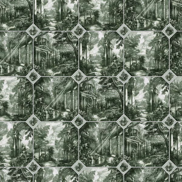 Arcadia Ego Gin Bottle Green fabric