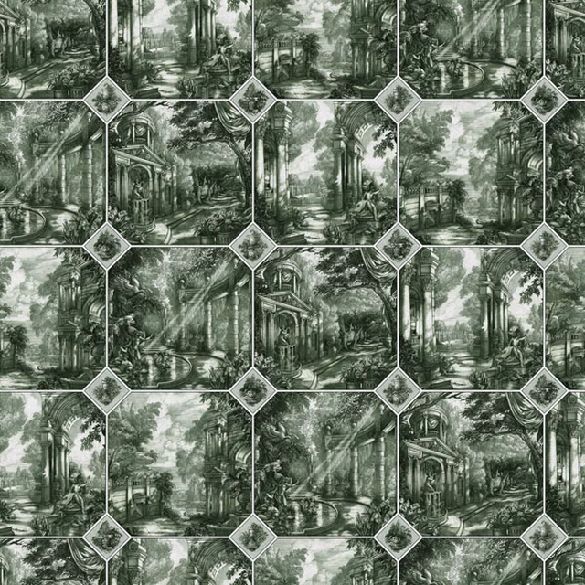 Arcadia Ego Gin Bottle Green fabric