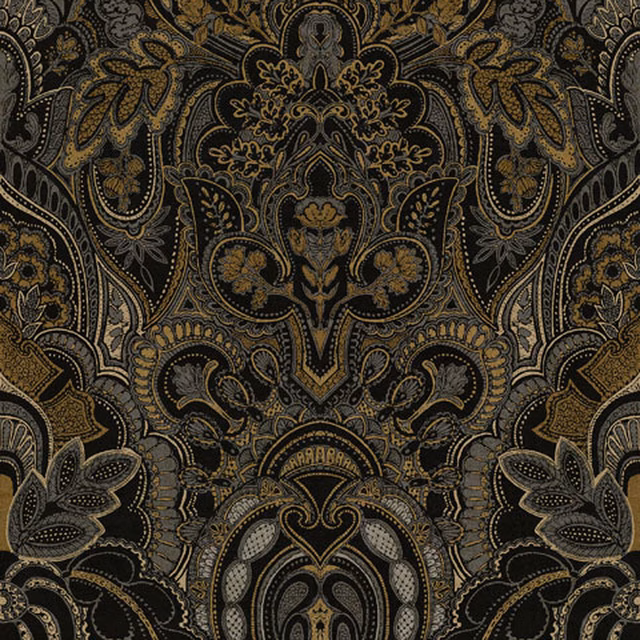 Damask Dangereuse Anthracite fabric