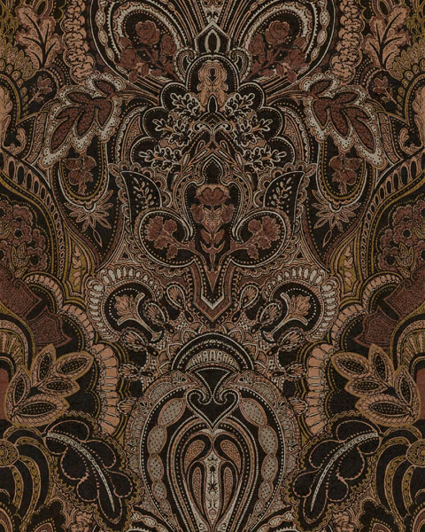 Damask Dangereuse Pink Granite fabric