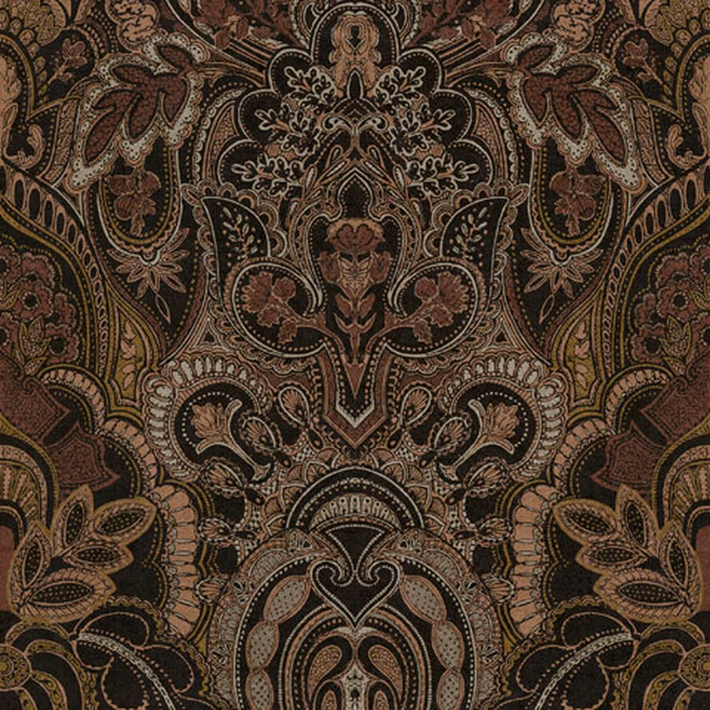 Damask Dangereuse Pink Granite fabric