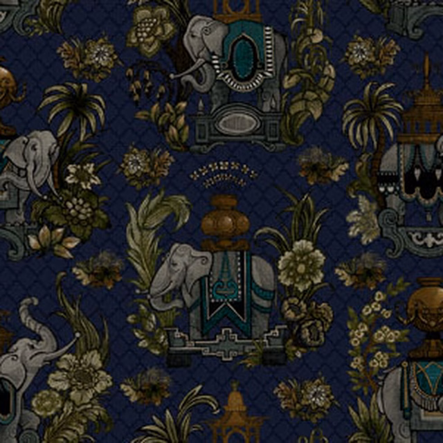 Elephantasy Oxford Blue fabric