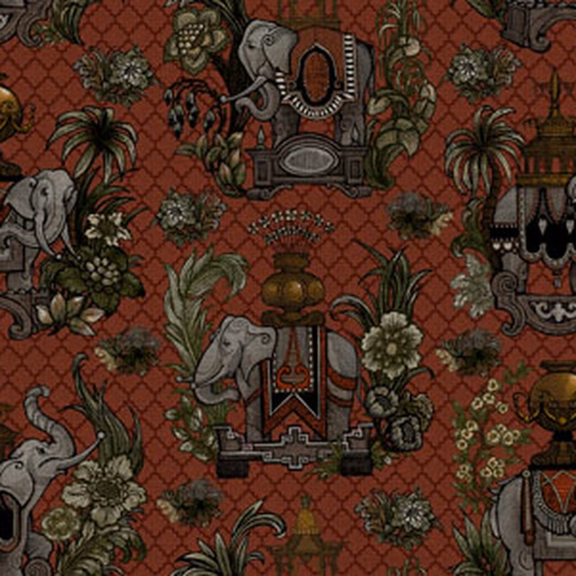 Elephantasy Russet fabric