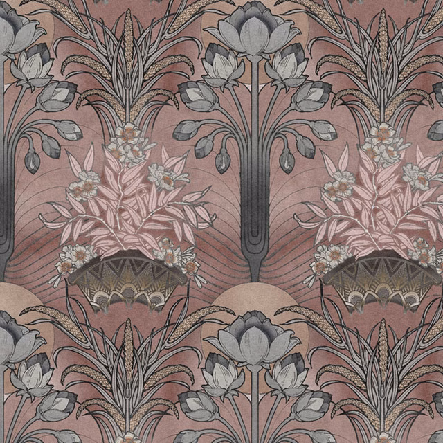 Gin on the Nile Pink Granite fabric