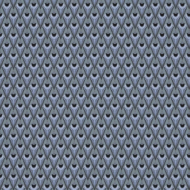 Egyptian Cocktail Lotus Blue fabric
