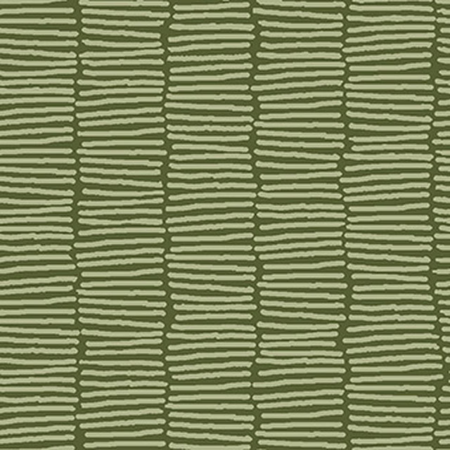 Muted celery-olive textile with pale irregular horizontal stripes in vertical bands