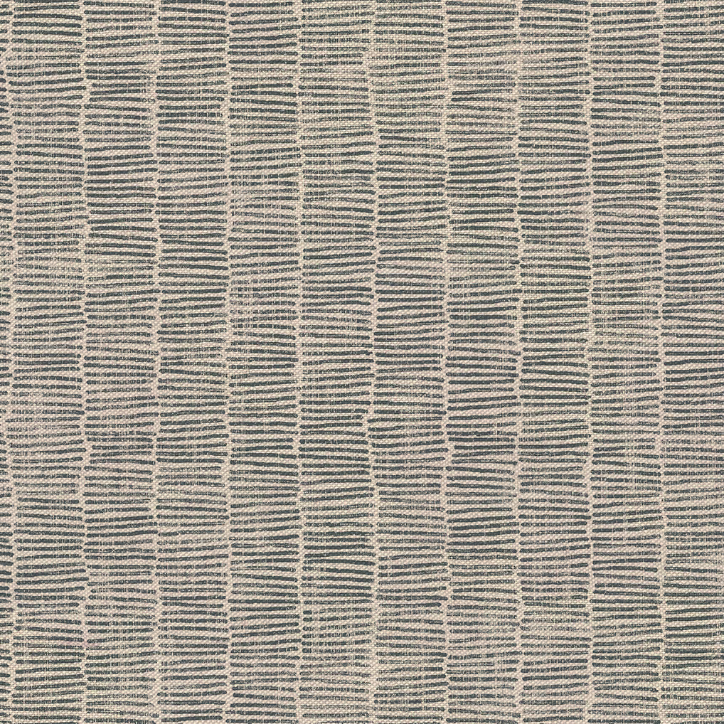 Muted bottle-green and oatmeal woven stripes with irregular vertical bands