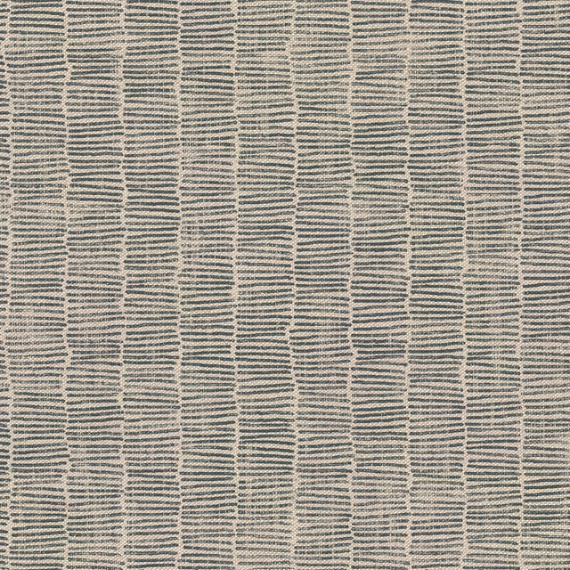 Muted bottle-green and oatmeal woven stripes with irregular vertical bands