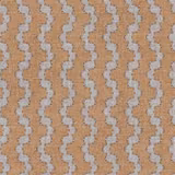 Camel beige woven fabric with pale grey vertical wave stripes and tactile texture