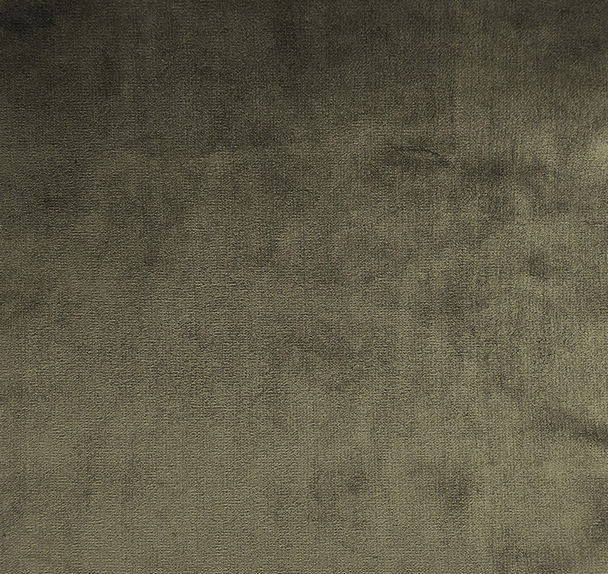 Muted olive-khaki woven fabric with fine texture and soft tonal mottling