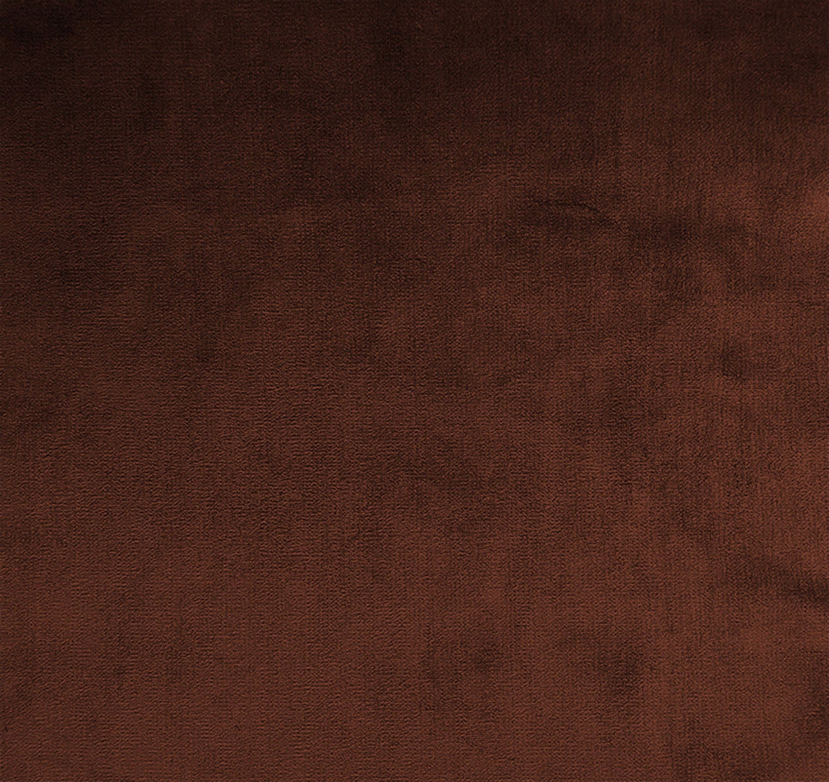 Deep russet-brown textile with a fine weave and softly mottled tonal surface