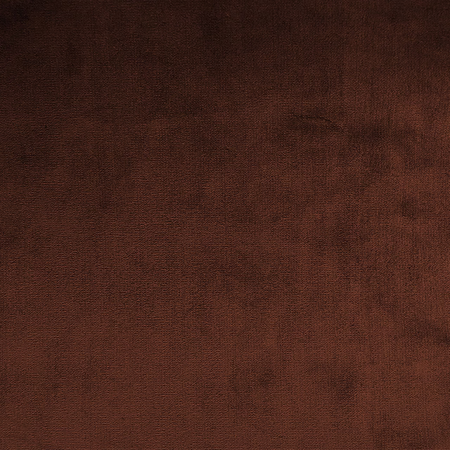 Deep russet-brown textile with a fine weave and softly mottled tonal surface