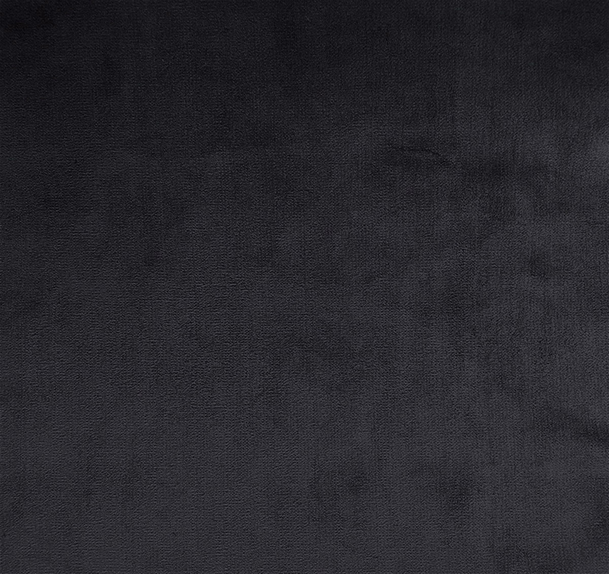 Near-black charcoal woven fabric with subtle smoky tonal shading and fine texture