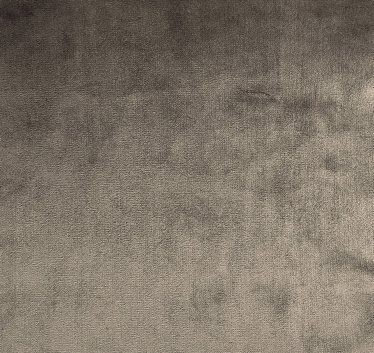 Taupe-grey woven fabric with cloudy tonal mottling and a fine textured surface