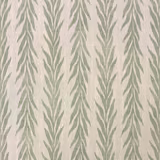 Soft sage leafy fronds on an ivory, subtly textured woven ground