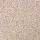 Dusty blush and cream woven floral pattern with soft taupe shading