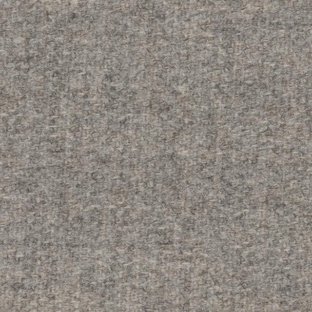 Close-up of cool ash-grey plain weave with fine tonal flecks