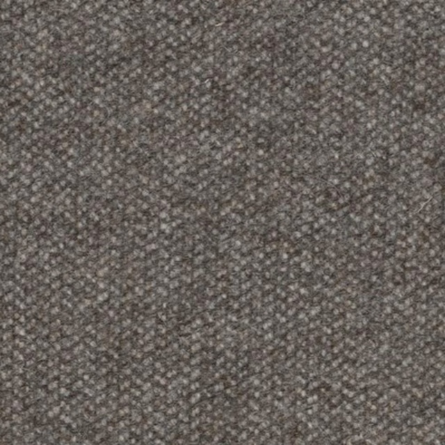 Close-up of mottled nickel-grey woven fabric with subtle taupe-brown flecks