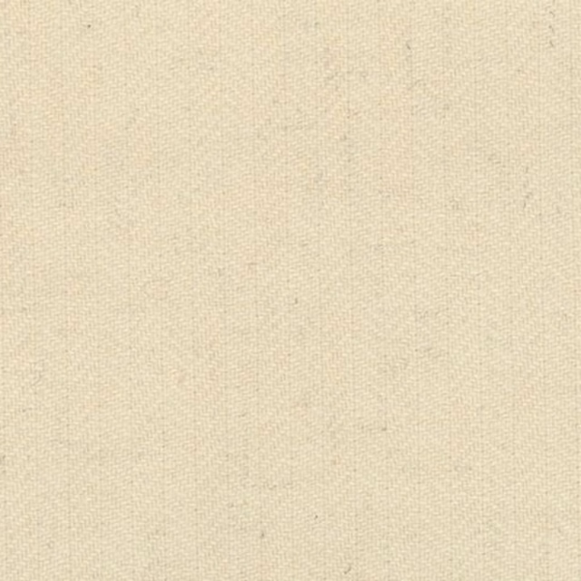Close-up of pale ivory fabric with a fine, softly raised herringbone weave