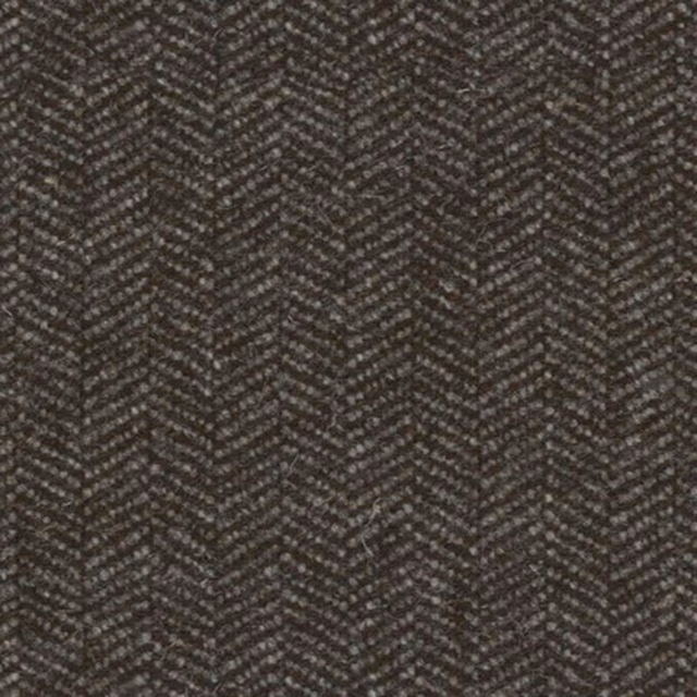Dark soot charcoal-brown fabric with a fine, tightly woven herringbone texture
