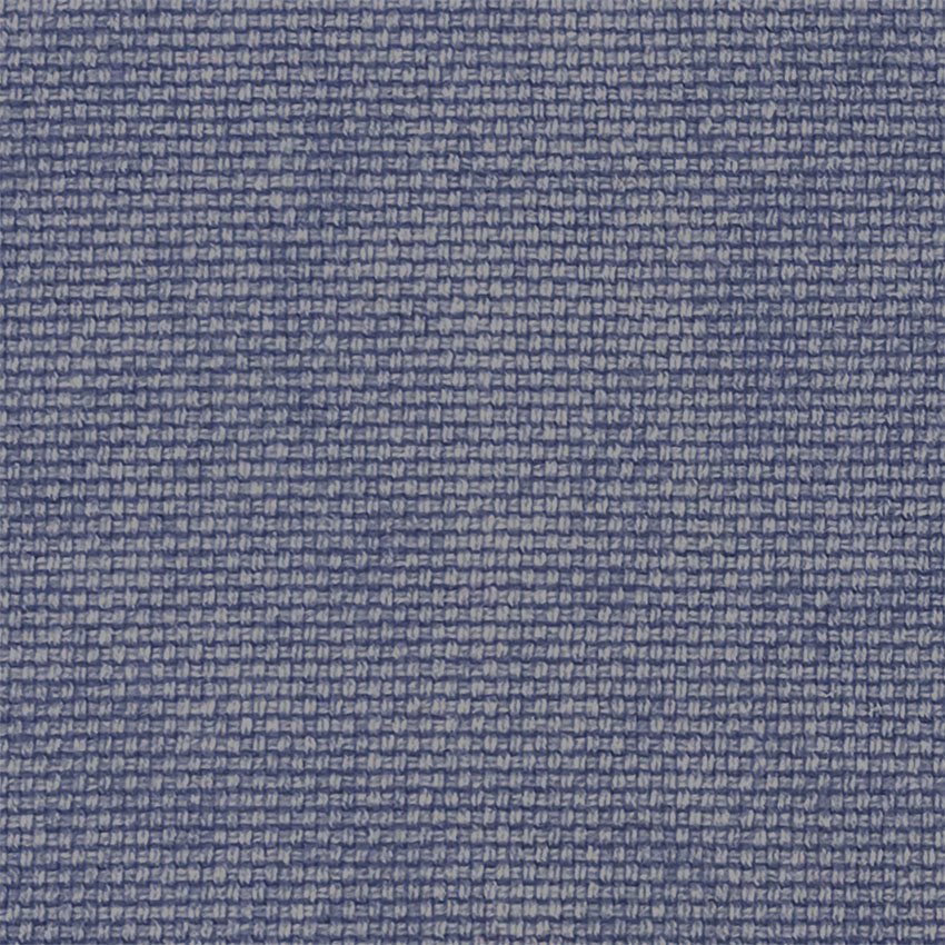 Muted slate-blue textile with pale horizontal nubby woven flecks