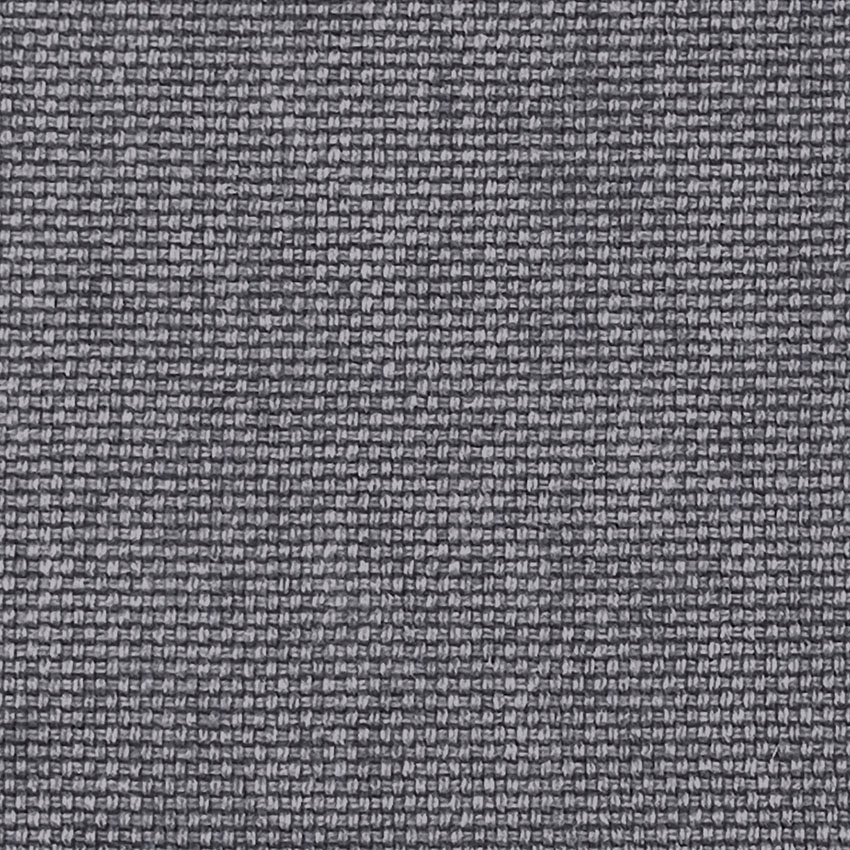 Close-up of cool denim blue-grey yarns in a compact, irregular woven texture