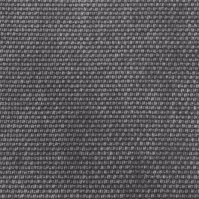 Cool gun-metal grey woven textile with a small nubby basket texture