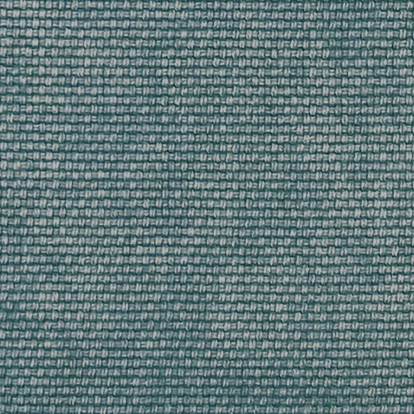 Muted sea green woven textile with pale irregular threads and a compact nubby texture