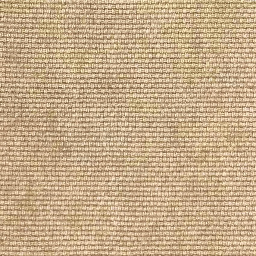 Close-up of warm taupe Mitchell fabric with irregular oat and brown woven slubs