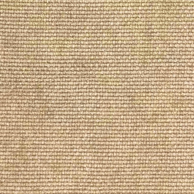Close-up of warm taupe Mitchell fabric with irregular oat and brown woven slubs