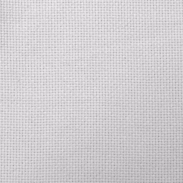 Close-up of Mitchell White’s pale woven grid with a softly textured surface