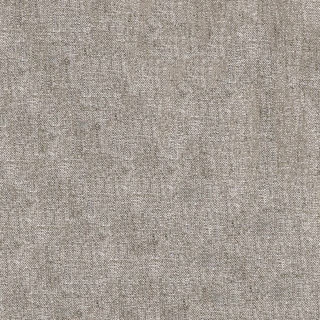 Close-up of warm taupe-grey fabric with a fine, softly mottled plain weave