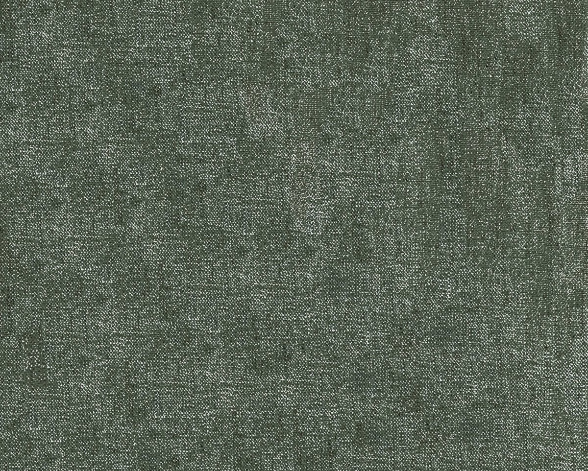 Close-up of sage-grey green fabric with a dense, softly mottled woven texture