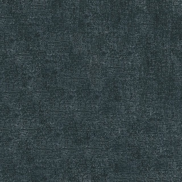Close-up of deep blue-grey teal fabric with fine crosshatched woven texture