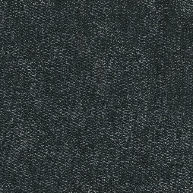 Deep charcoal-grey woven swatch with subtle green cast and fine peppered texture