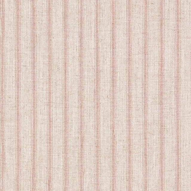 Pale cream woven stripe with delicate blush-pink vertical lines and tactile grain