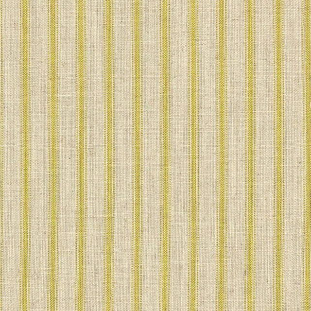Fine ivory weave with narrow citrus-yellow vertical stripes and subtle grey flecks