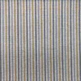 Dunsop Dijon fabric with fine grey, cream and muted Dijon vertical stripes