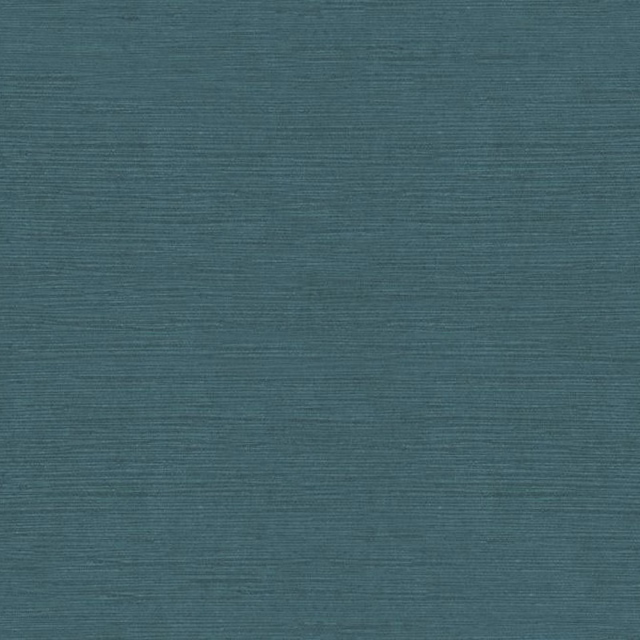 Muted blue-teal woven swatch with fine horizontal striations and soft tonal depth