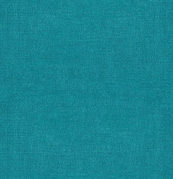 Close-up of cool marine teal fabric with a fine turquoise woven texture