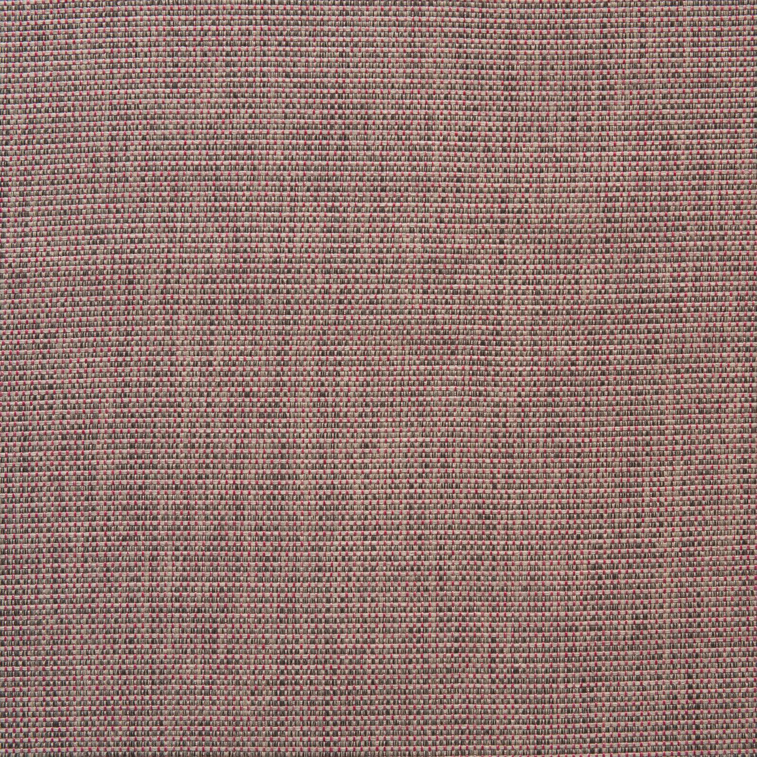 Dusty rose and charcoal outdoor fabric showing a tight micro-check weave