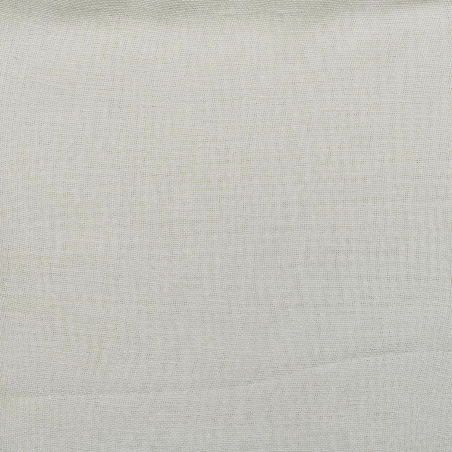 Pale chalk ivory fabric with a fine, softly irregular basket weave