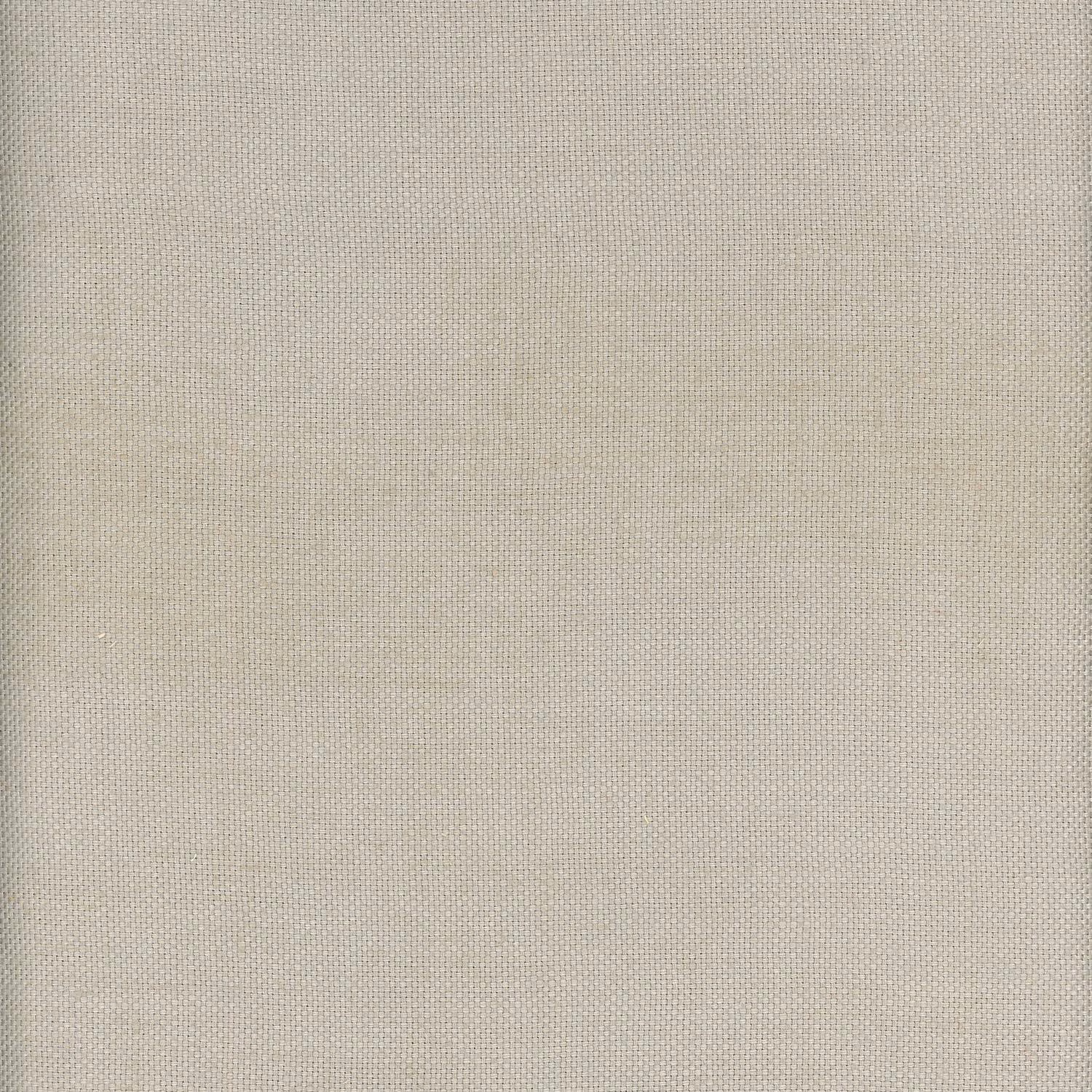 Pale greige linen weave with a fine, even crosshatch texture
