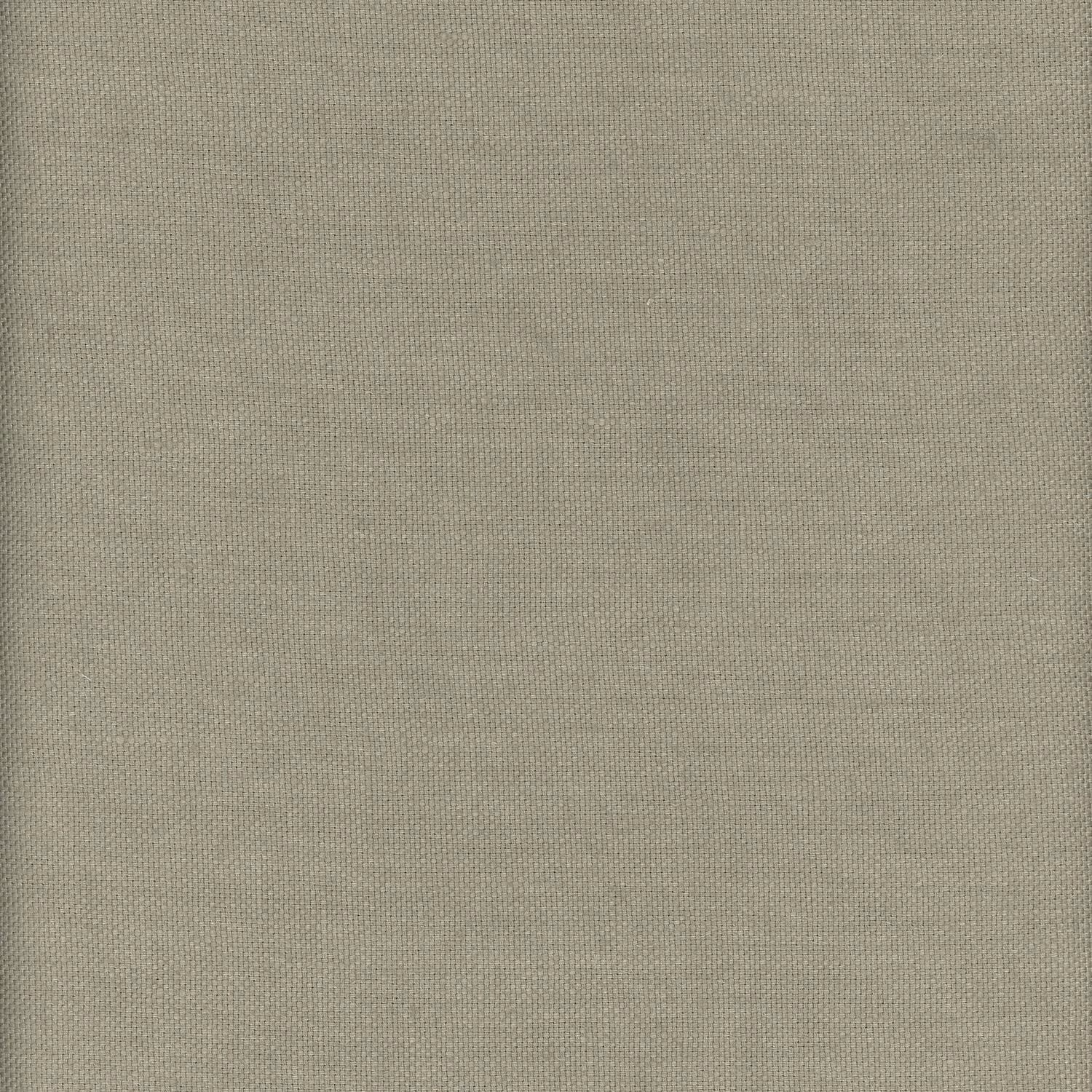 Muted greige linen weave with a fine, softly textured crosshatch surface