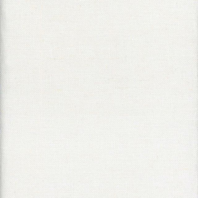 Soft salt-white plain weave fabric with a fine, even linen-like texture