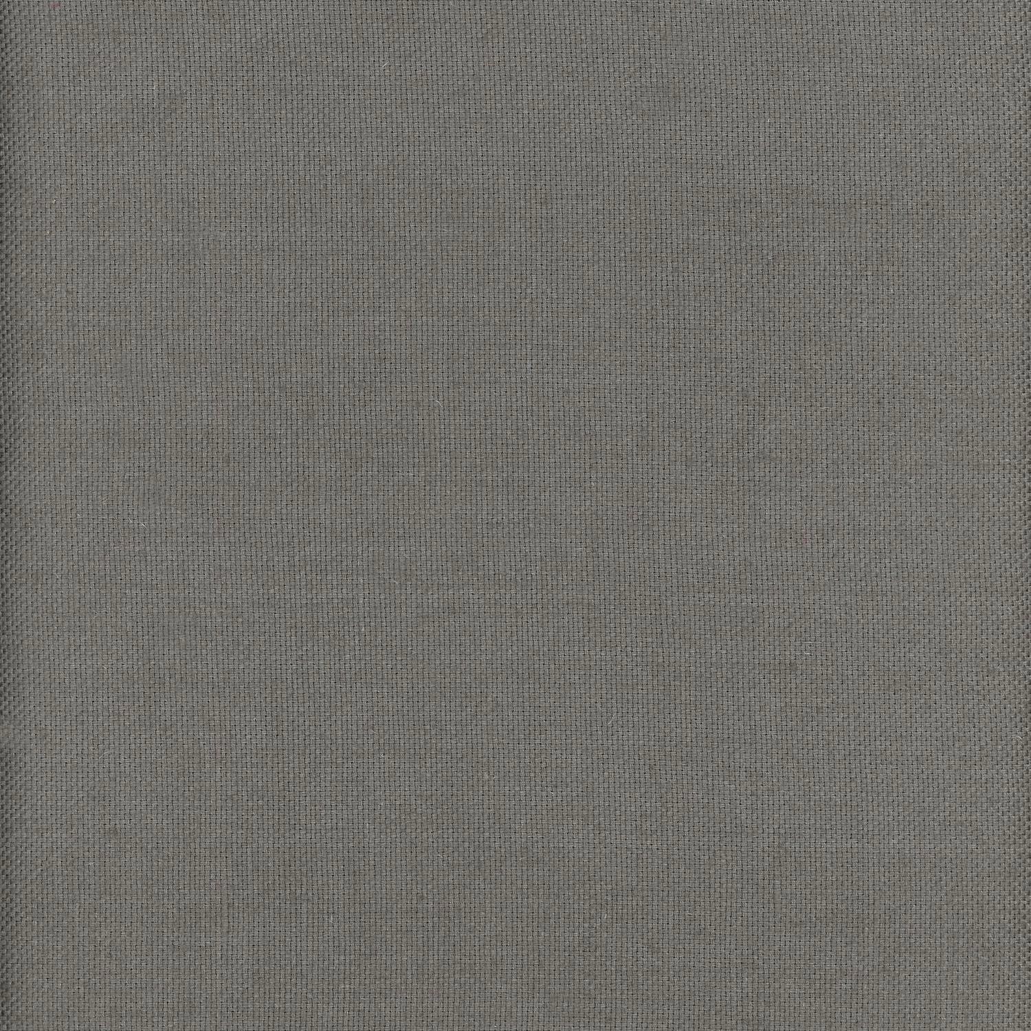 Close-up of muted warm-grey linen with a fine, regular plain weave