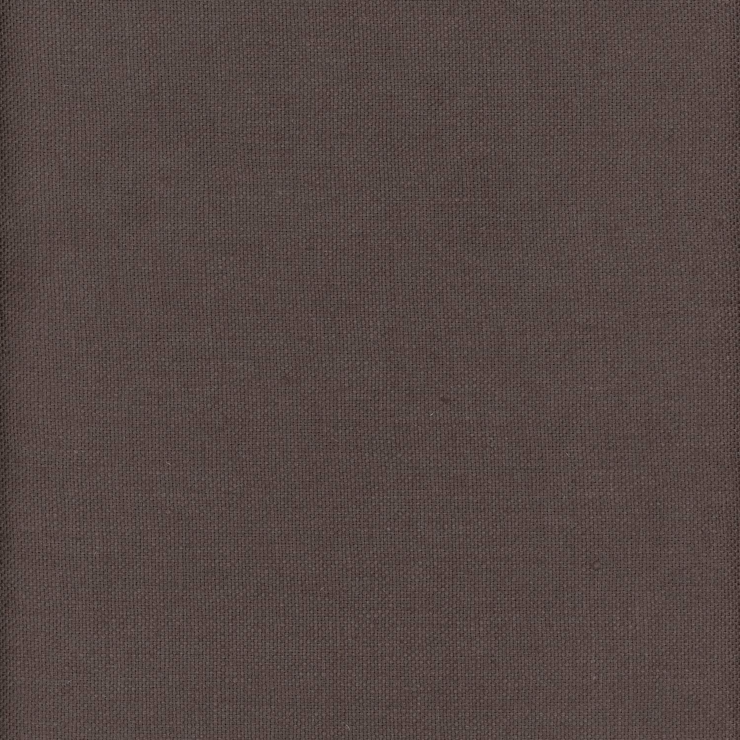 Close-up of deep taupe Beagle Whale fabric showing a fine, even plain weave