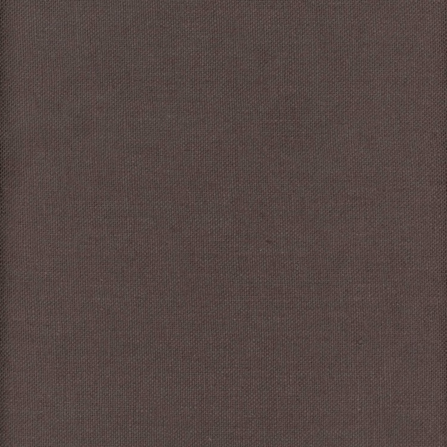 Close-up of deep taupe Beagle Whale fabric showing a fine, even plain weave