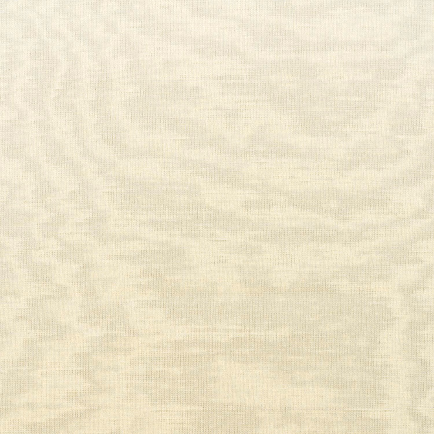 Close view of warm ivory plain-woven fabric with a fine, softly irregular texture